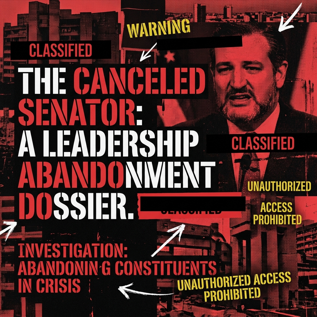 The Ted Cruz Dossier: The Man Who Fled the Crisis - CauseStand Advocacy Apparel